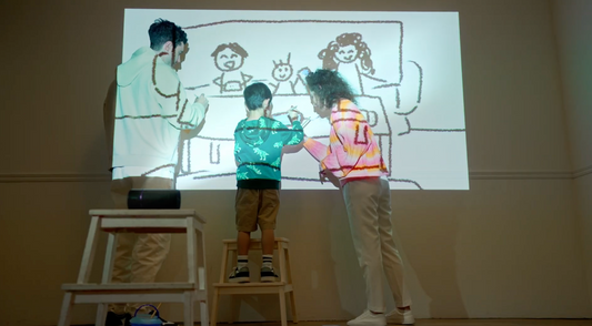 Unexpected ways to use a projector: sketching images directly onto a wall