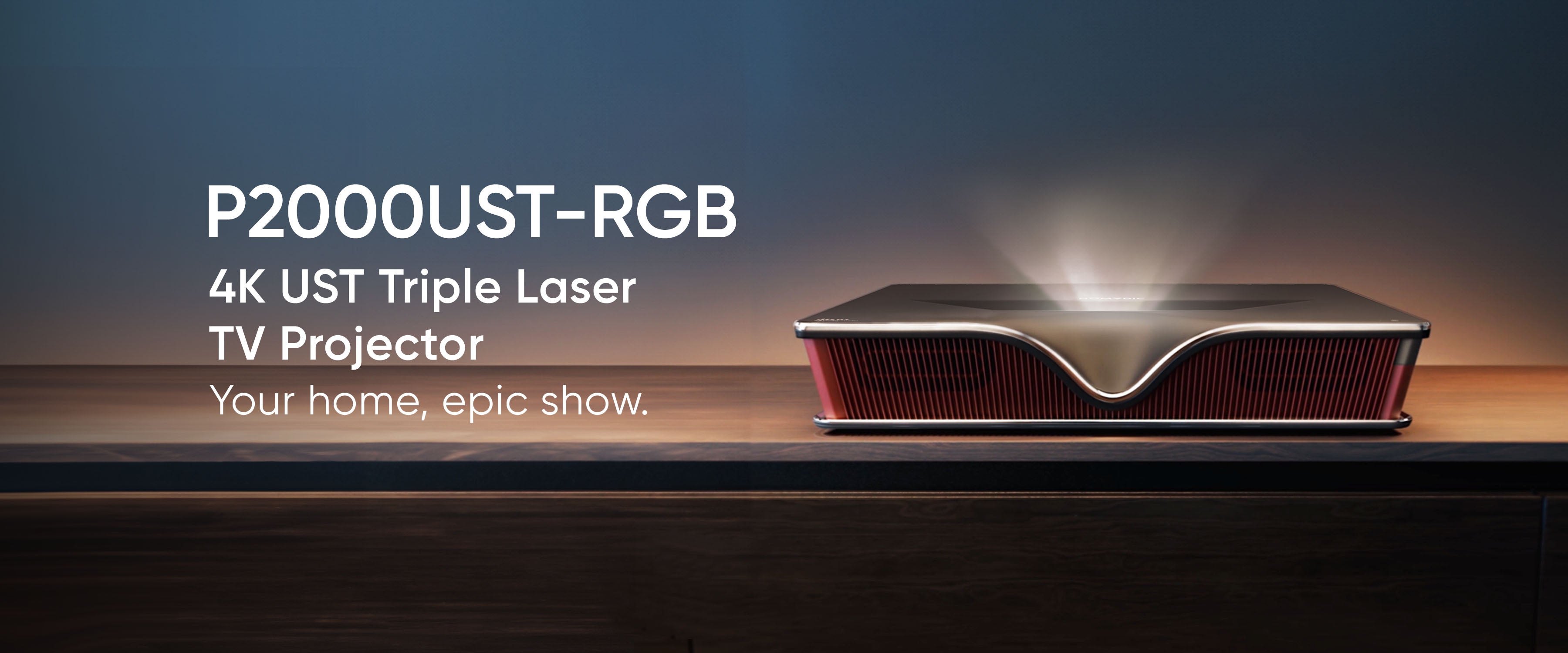 P2000UST-RGB 4K ultra short throw triple laser tv projector